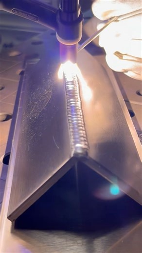 Testing out a new advanced welding machine