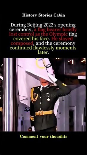 Olympic Flag Mishap During Beijing 2022 Opening Ceremony