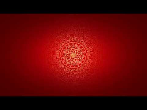 Decorative Golden Red Mandala Design Background Video | FREE TO USE | 4K