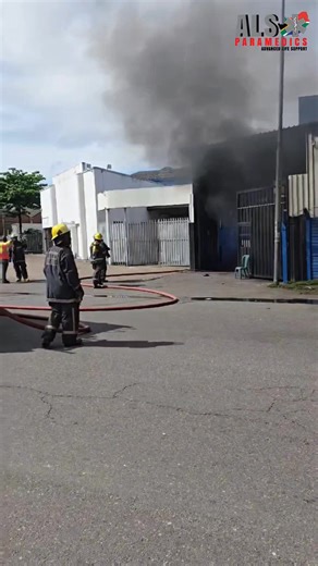 ALS Paramedics are currently on the scene of a massive factory fire on Milner Street and Balfour Road in the Jacobs area, south of Durban. | ALS Paramedics Medical Services
