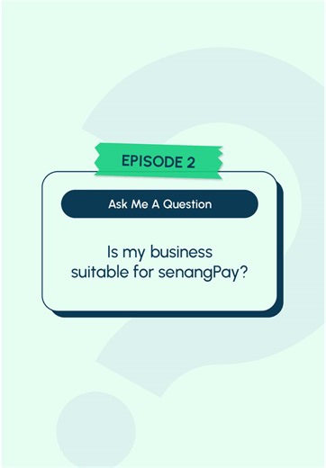 You asked, we answered Simple question—can my biz use senangPay? Here’s your answer: 100% yes. #senangPay #KamuTanyaKamiJawab #MakeItEasy #PaymentGateway #SSM #SSMRegistered