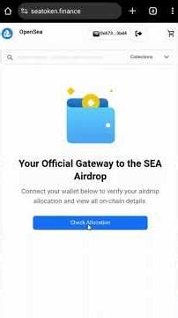 OpenSea $SEA Token Airdrop Tutorial | How to Check Eligibility & Claim