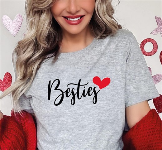 Besties Matching Shirts, Best Friend Tee, Sister Matching T-shirts, Friendship Gift - Etsy