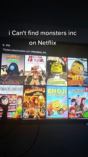 i Can't find monsters inc on Netflix