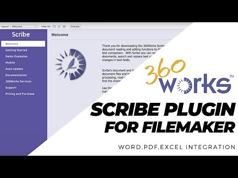 Integrate FileMaker with Word, Excel, and PDFs | 360Works Scribe Plugin