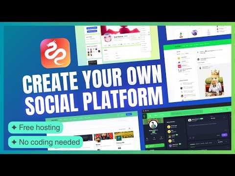 Create Your Own Social Platforms ✦ No-Code Template
