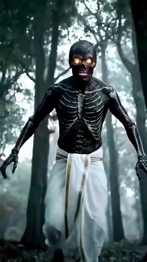 🔥 Skeleton Bhoot Horror Short | Real Voice Ghost ASMR | Haunted Forest 2025 #shorts