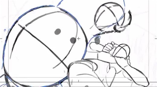 Dessiner et animer une animation 2d image par image avec un style artistique épuré