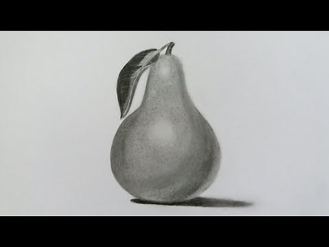 How to Draw a Pear STEP BY STEP ✍🍐🍐