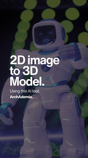 ArchAdemia | Architecture School on Instagram: "A very interesting tool by @archsynth that converts 2D images to 3D models. I only used a low resolution screenshot and got a useable result in a minutes! Worth a try and I’m sure it’ll soon improve! #ai #artificialintelligence #3dmodel #sketchup #furnituredesign"