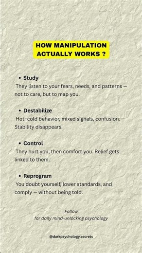 How Manipulation Actually Works (Step by Step)