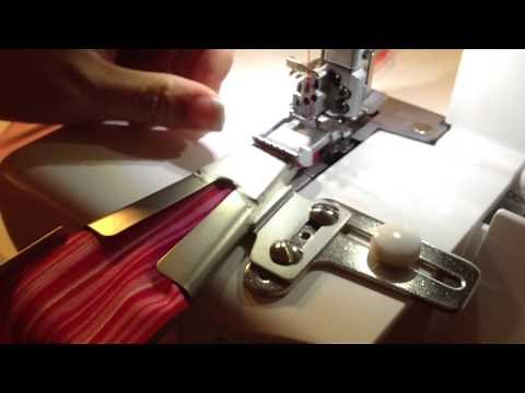Baby Lock Evolution Belt Loop Binder Foot 1 1/2" demonstration
