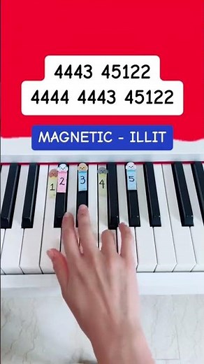 Magnetic - ILLIT (Piano Tutorial) #magnetic #easypianotutorial #pianoshorts