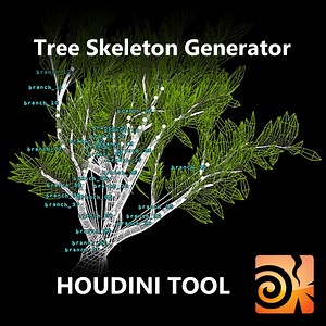 Houdini Tree Skeleton Generator