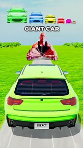 154K views · 40K reactions | Big & Small Cars vs The Rock Dwayne Johnson Brainrot Tube | SuperReact | Facebook