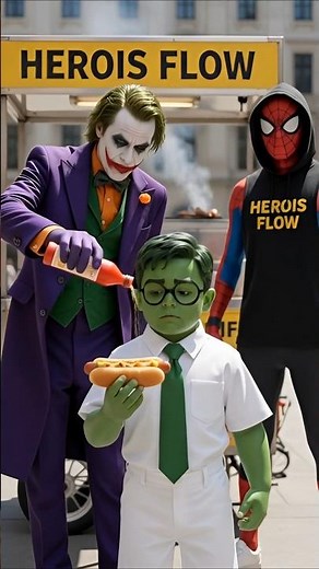 Hulck vs Spider and Joker #spiderman #homemaranha