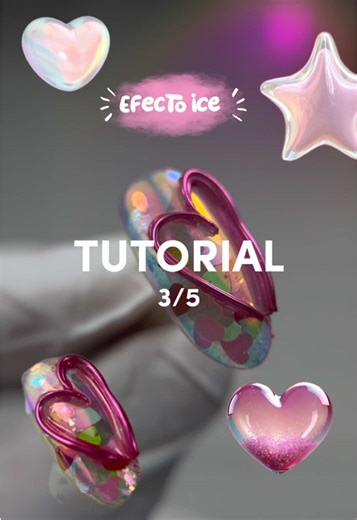 Stunning 3D Ice Valentines Nail Art Tutorial