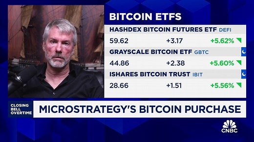 MicroStrategy Co-Founder Michael Saylor: There's 10 years of pent up demand for these bitcoin ETFs