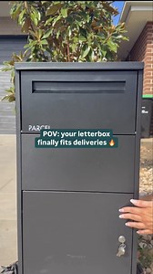 87K views · 250 reactions | No more parcel problems ✅ The Sandleford ‘75cm York Parcel Letterbox’ fits your deliveries AND locks for added security. Pretty genius if you ask us  Shop in store or online via the link below. ➡️ www.bunnings.com.au/sandleford-75cm-black-matte-york-parcel-letterbox_p0374394 #Parcel #Letterbox #Mail | Bunnings Warehouse Australia | Facebook
