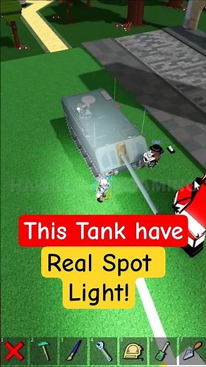 Roblox Build a Boat for Treasure Tank have real search light or spot light ?! #babft #roblox