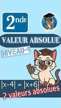 2nde - Valeur Absolue - Equation (Niveau 9) #maths #ValeurAbsolue #equation #resolution