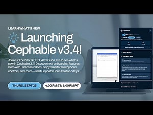 Watch, Learn, Try: Cephable 3.4.1