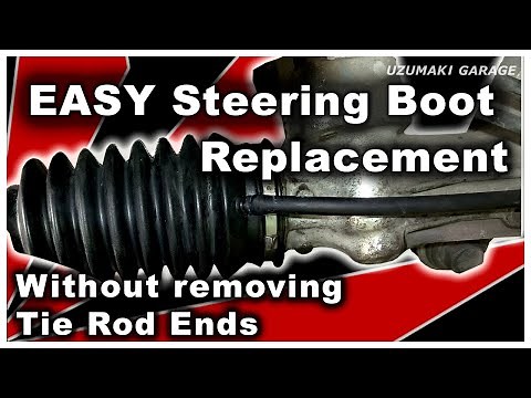 Steering Rack Boot Replaced WITHOUT popping the Tie Rod Ends! Easy DIY.