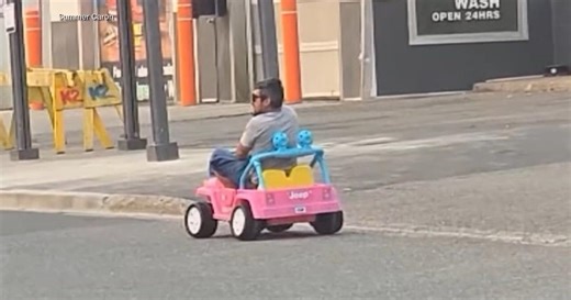 Canadian man charged with DUI after police pull him over in toy car