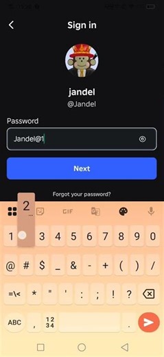 Bro me accidently guessed Jandel password lol💀💀 #roblox