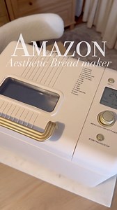 Comment link. This bread maker is so gorgeous. But it also makes your bread all in one. Just dump in the ingredients. Watch it mix, rise, and bake, all in one easy to use bread machine. Comment link for all the details. | Fancy Fix Decor
