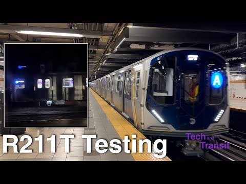 New R211T Open Gangway Subway Cars Propulsion and Announcement Testing on the (A) Line