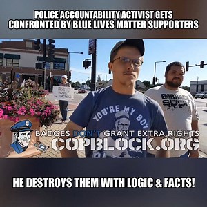 One educated cop blocker vs 3 indoctrinated bootlickers. Who do you think won? In all honesty this was actually a pretty good conversation. Yes the cop apologists were confrontational, aggressive and uneducated but they didn't actually get violent and Ryan definitely planted some seeds for them to think on in the future. We commend Ryan for his bravery and ability to articulate freedom and voluntaryism to 2 hostile cop suckers. Footage: Ryan Scott | Ryan Scott Original Video: http://bit.ly/2BnQQ