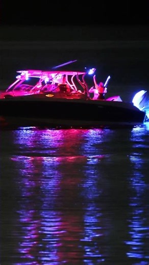 Red Light Blue Light Summer Night