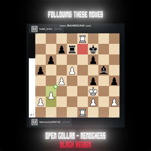 Every Move Calculated | Open Collab #ocmemochess #chess #chessedit #tactical #trending