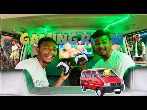 WE CREATED 😍 GAMING ROOM INSIDE THE CAR 🤩 DONT MISS THE END 😳 #mythpat #mrbeast #gamingroom