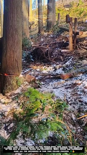 Controlled Tree Felling with Precision Cutting 🌲