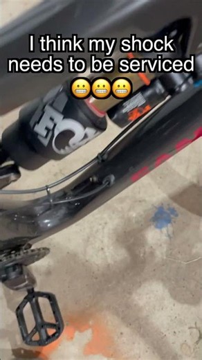 What a broken rear shock sounds like 🥀