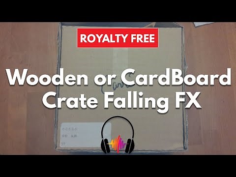 Wooden or CardBoard Crate Falling Sound Effect
