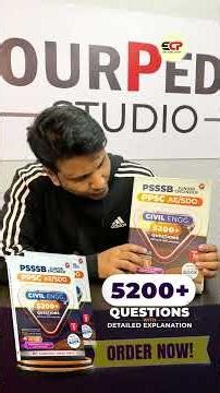 📘 5200+ Questions Book Launched | PSSSB JE & PPSC AE/SDO Civil 🚀