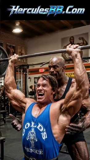 Arnold Shoulder Press Workout with Ronnie! #arnoldschwarzenegger #ronniecoleman #bodybuilding