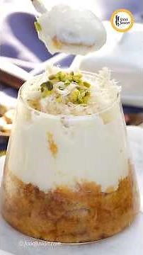 Aish El Saraya - Middle Eastern Dessert - Recipe by Food Fusion