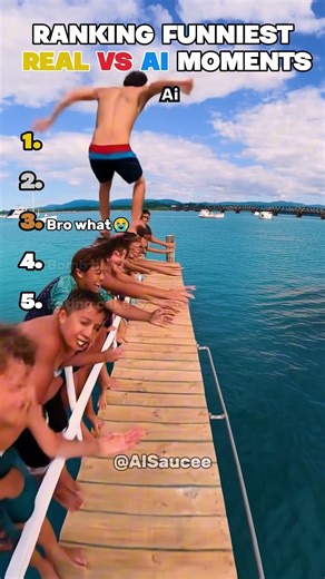 RANKING FUNNIEST REAL VS AI MOMENTS 🤣🤣