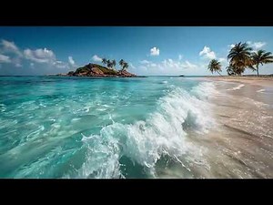 Relaxing music with waves and beach views 1