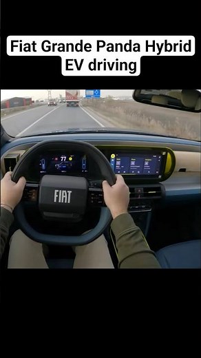 2025 Fiat Grande Panda Hybrid 1.2l 110 hp AT6 Driving in EV Demo #fiatgrandepanda #grandepanda #fiat