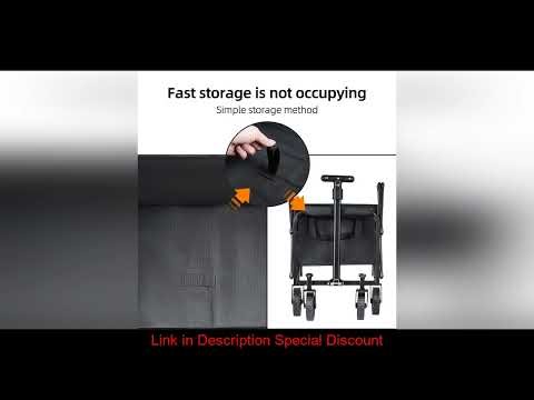 Foldable Portable Picnic Outdoor Camping Cart Heavy Duty Folding Utility Cart Shopping Beach Collaps