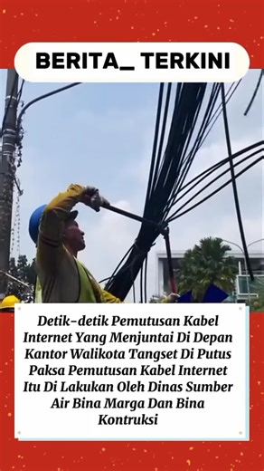 Kabel internet diputus