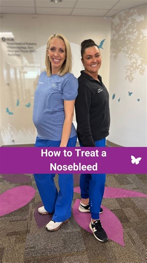 👃 Do you know the right way to stop a nosebleed? Find out! Is your child experiencing frequent nosebleeds? It might be time to see a #PediatricENT! 📆 Schedule an appointment today: https://bit.ly/3Js2jYK. | Nationwide Children's Hospital