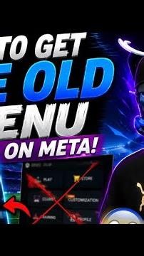 How to get the old oculus menu #tutorial