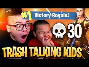 9 YEAR OLD BROTHER AND LITTLE KID SQUEAKER GO AT IT! HAD TO DROP 30 KILLS! FORTNITE BATTLE ROYALE ?