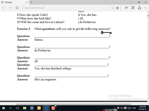 AIOU Lectures: B.A / BS English (1423) Unit 1 Asking & Answering Questions (part 2)